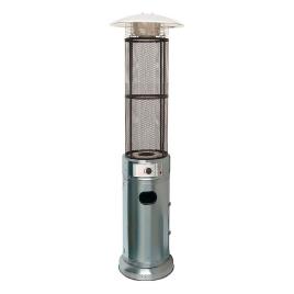Chama Vermelha Aquecedor de exterior a gás Flamme Redonda Inox, Chama Vermelha