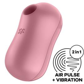 ESTIMULADOR E VIBRADOR DE ALGODÃO DOCE SATISFYER - ROSA