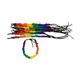 ORGULHO - PULSEIRA DE CORDA DA BANDEIRA LGBT