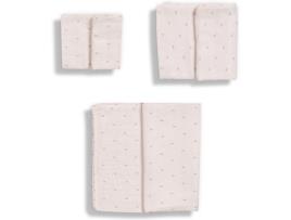 Fraldas de Pano GLOOP Pack de 3 Unidades Blush Rose (50 x 50 cm; 70 x 70 cm; 110 x 110 cm)