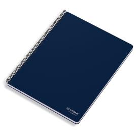 Caderno Espiral A4 80 Folhas 70g Capa Azul Pautado