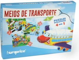 Puzzle  Meios de Transporte (Idade Mínima: 3 anos - 24 Peças)