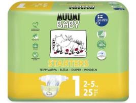 Fraldas MUUMI Baby T1  (25 Unidades)