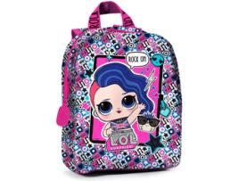 Mochila CORIEX LOL Surprise Rock Preto e Rosa (22x27x8,5cm)