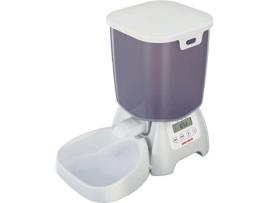 Comedouro Automático  Dog Mate D3000 Branco e Cinza (Capacidade: 3 kg - Refeições programáveis: 3)