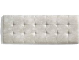 Cabeceira de Cama  Retangular 7487 (Branco - Tecido - 152x57x5 cm)