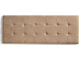 Cabeceira de Cama  Retangular 7630 (Castanho - Tecido - 112x57x5 cm)