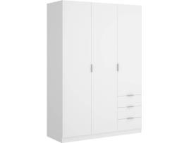 Roupeiro DKIT 3 Portas (121 cm - Branco)