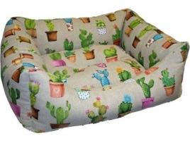 Cama para Cães  Cactos (Verde - 50x40x20cm - TNT)