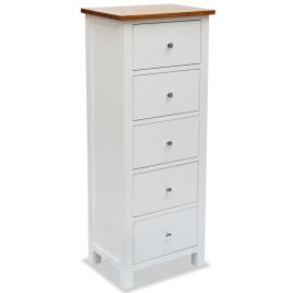 Móvel com gavetas alto 45x32x115 cm madeira carvalho maciça