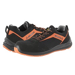 Sapato de segurança FLEX PRETO-LARANJA S1P T40