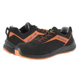 Sapato de segurança FLEX PRETO-LARANJA S1P T42