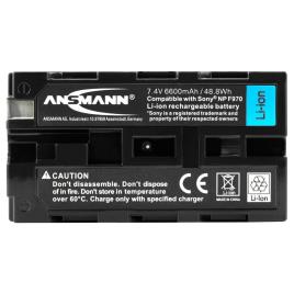 Ansmann A-sony Np-f970 6600mah 7.4v One Size Black