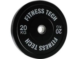 Disco FITNESS TECH Plate Preto (20 kg)