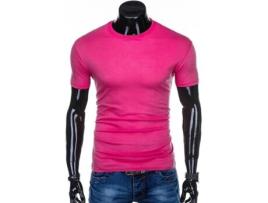 T-shirt EDOTI Algodão Homem (S - Rosa)