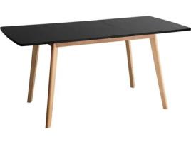 Mesa de Refeição HAPPY GARDEN Helga (Preto - MDF - 160 x 80 x 75 cm)