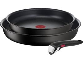 Frigideiras + Pega Amovível TEFAL Ingenio Unlimited L7639143  (Diâmetro: 24/28cm - Preto)