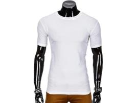 T-shirt EDOTI Algodão Homem (XL - Branco)