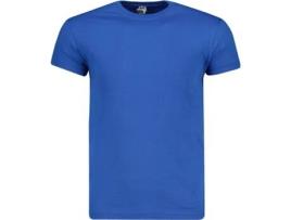 T-shirt EDOTI Algodão Homem (L - Azul)