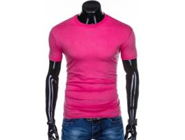 T-shirt EDOTI Algodão Homem (XL - Rosa)