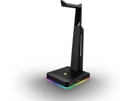 Suporte de Auscultadores Gaming NPLAY RGB 1.0 (Preto)