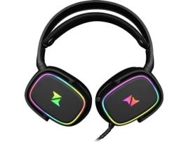 Auscultadores Gaming Com fio N'PLAY Contact 4.7 RGB (Microfone - Preto)