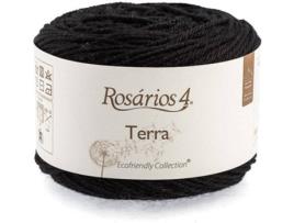 Fio de Lã ROSARIOS 4 Terra P149942 (Preto - Lã - 10,5x9,5x9,5 cm)