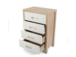 Cómoda MEYVASER (Bege - 90x60x39 cm)