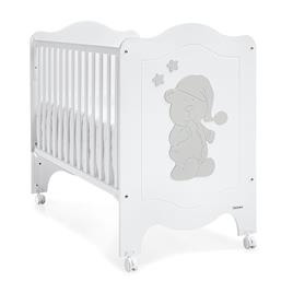 Cama Trama Série Sleepy Bear Branco Mate/Prata Mate