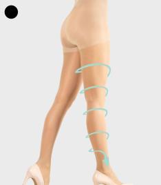 Collady Collants Descanso Compressão Alta Com Reforço 140DEN Tabac - XL