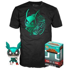 Funko Pop And Short Sleeve T-shirt My Hero Academia Deku With Helmet Colorido S