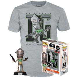 Funko Pop And Short Sleeve T-shirt Star Wars Ig-11 With The Child Exclusive Colorido M