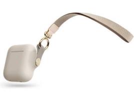 Capa AirPods MOSHI Pebbo Bege