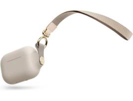 Capa AirPods Pro MOSHI Pebbo Bege