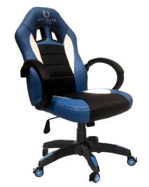 Cadeira Ultimate Gaming Taurus Preto, Azul | Novo