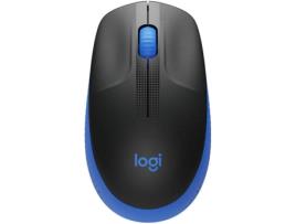 Rato LOGITECH M190 (Wireless - Casual - 1000 dpi - Azul)