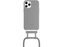 Capa iPhone 12, 12 Pro WOODACESSORIES Ecológica Antibacteriana Cinzento