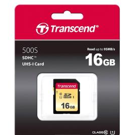 Transcend Cartão Memória Sdhc 500s 16gb Class 10 Uhs-i U1 V30 One Size Multicolor