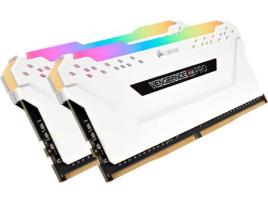 Memória RAM DDR4 CORSAIR CMW16GX4M2A2666C16W (2 x 8 GB - 2666 MHz - CL 16 - Branco)