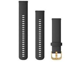 Bracelete GARMIN Venu 20 mm Preto, Dourado