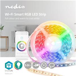 Fita 540 LED 5050 12V 5W com WiFi RGB 5 Metros SmartLife - Nedis