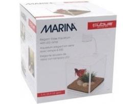 Aquário para Peixes MARINA Com Iluminação (Transparente - Vidro - 3.4L)