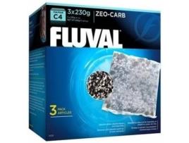 Massa Filtrante para Peixes  Zeo-Carvão Fl. C4 (Branco - 3 x 230 g)