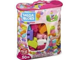 Conjunto de Blocos MATTEL Bolsa Rosa (Idade Mínima: 1 - 60 Peças)