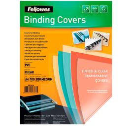 Fellowes A4 Pvc 200 Microns 100 Unidades One Size Transparent