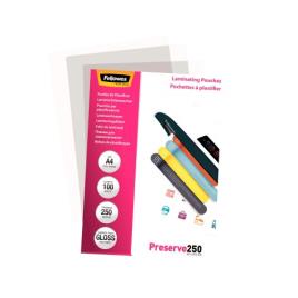 Bolsa Plastificação Térmica 216x303mm A4 250 microns 100 Und. Fellowes