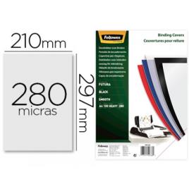 Capa De Encadernação A4 PP 280 Microns Preto 100 unidades