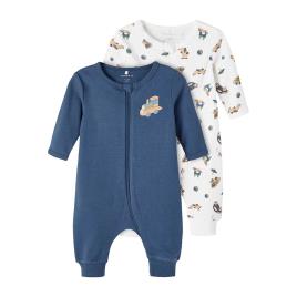 Name It Zip Dark Denim Toys Pyjama 2 Units Colorido 2 Months