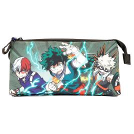 Karactermania Triple Pocket Pencil Case Battle My Hero Academia Cinzento
