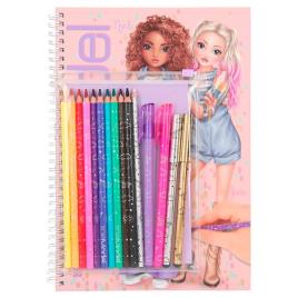 Top Model Livro de Colorir com Conjunto de Cores